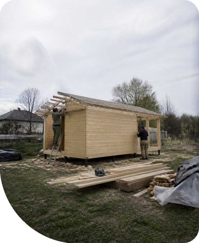 Хозблок под ключ в Нефтеюганске с проектированием и монтажом